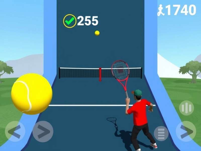 Indian Swing Tennis Gameplay Screenshot
